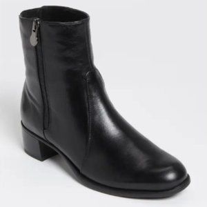 Munro Linda Black Zip Ankle Boots Women's US 7.5 Narrow